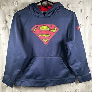 Under Armour Kids Superman Hoodie Size Large